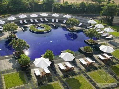 东方君悦酒店花园和水景设计 - 商业区景观设计|景观设计,设计案例
